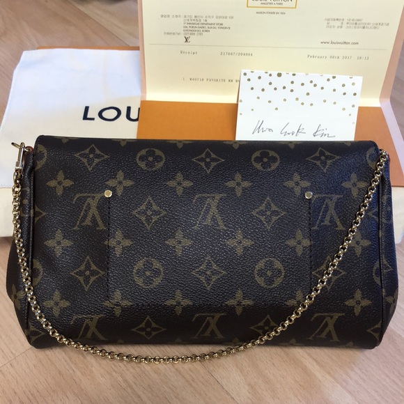 W/Receipt 🌸🌸 FAVORITE 🌸🌸 Louis Vuitton FAVORITE MM - Picture 6 of 16